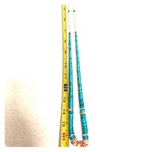 Native American turquoise and shell with red beads